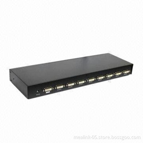 DVI Splitter 1 x 8, 1 to 8 DVI-D Splitter, Supports 1080p